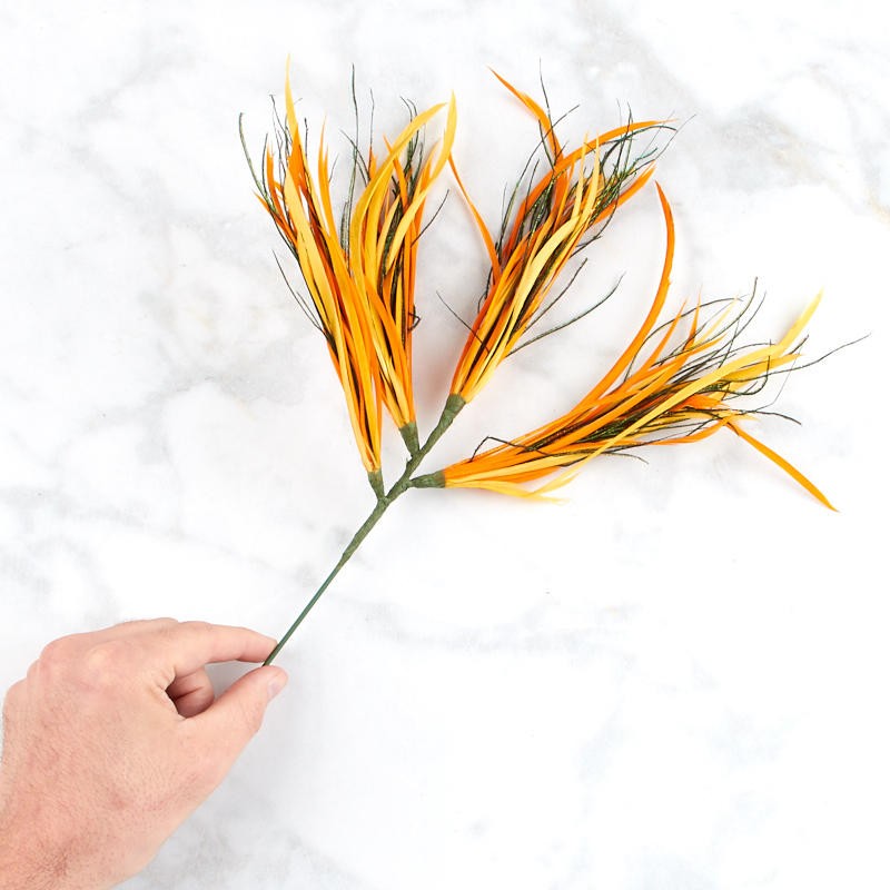 Factory Direct Craft Colorful Gold Feather Accenting Sprays | 2 Sprays