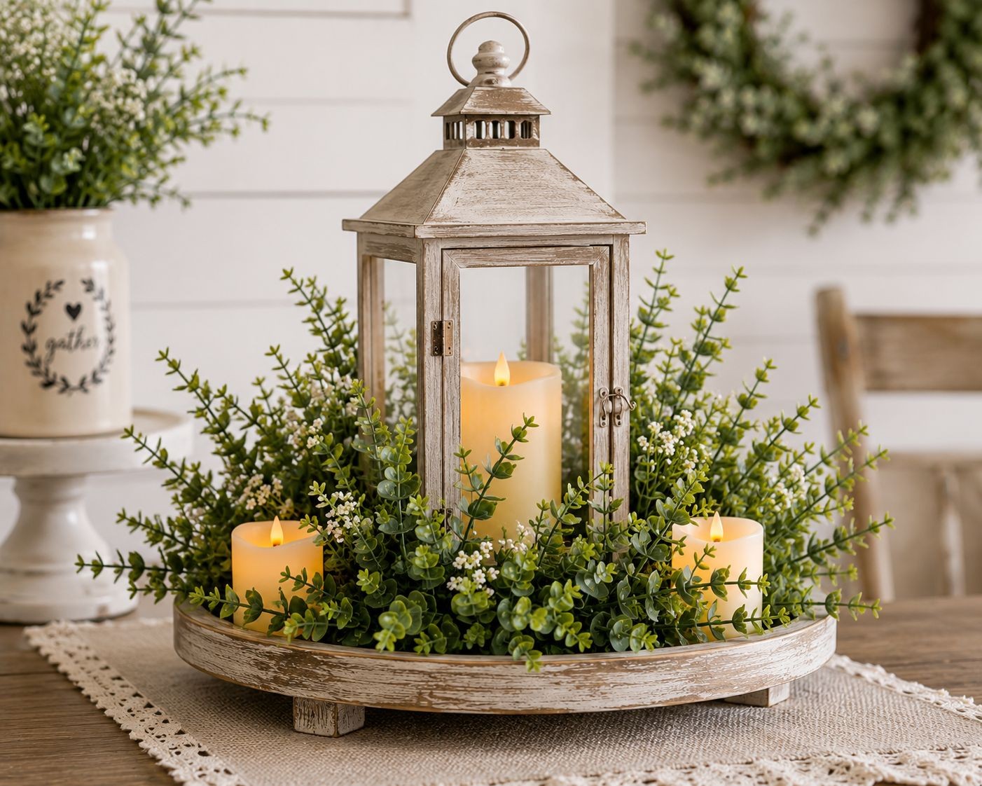 UV Resistant Faux Boxwood Eucalyptus Stems Set of 2 Artificial Greenery Bushes F