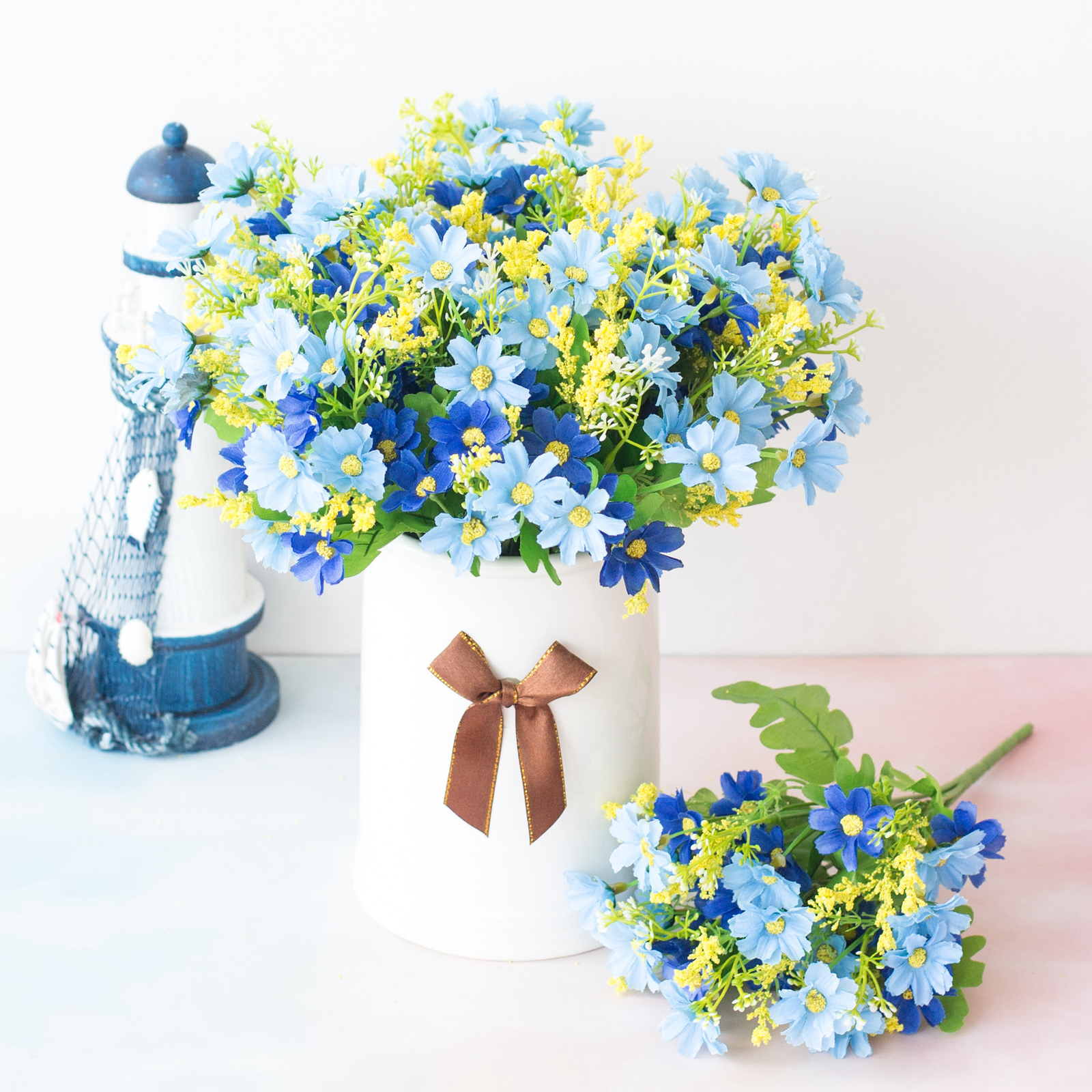 US 4/10pcs Artificial Daisy Improve Home Style Faux Flower Decorate Garden Gifts
