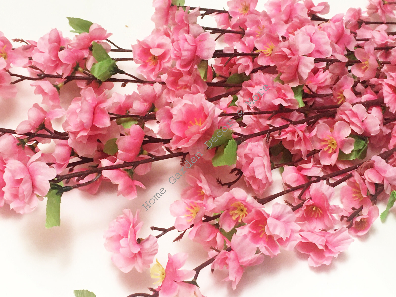 12 PACK 48″ Long Stem Artificial Realistic Silk PINK Cherry Blossom Flowers