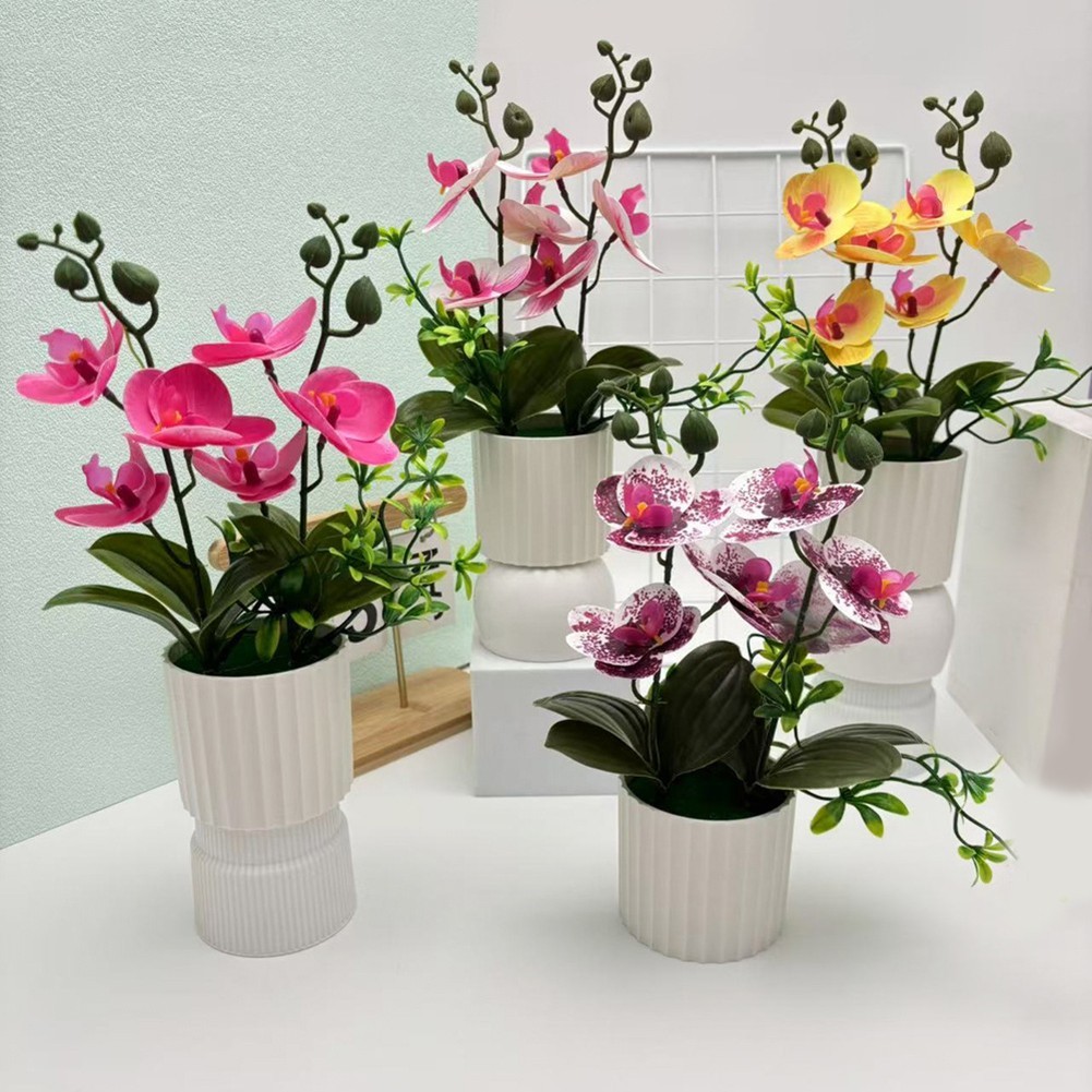 Indoor Decor Artificial Flower Realistic Appearance Synthetic Materials