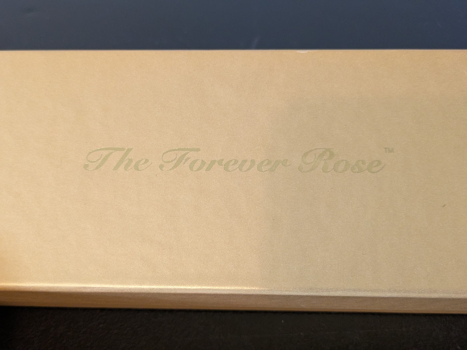 The Forever Rose Gold 24 Karat Dipped REAL Preserved Flower w Certificate 12″ In