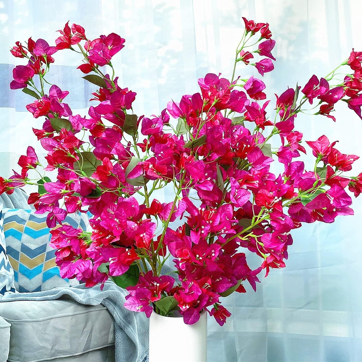 Artificial Silk Bougainvillea Branches – Fushia Mix