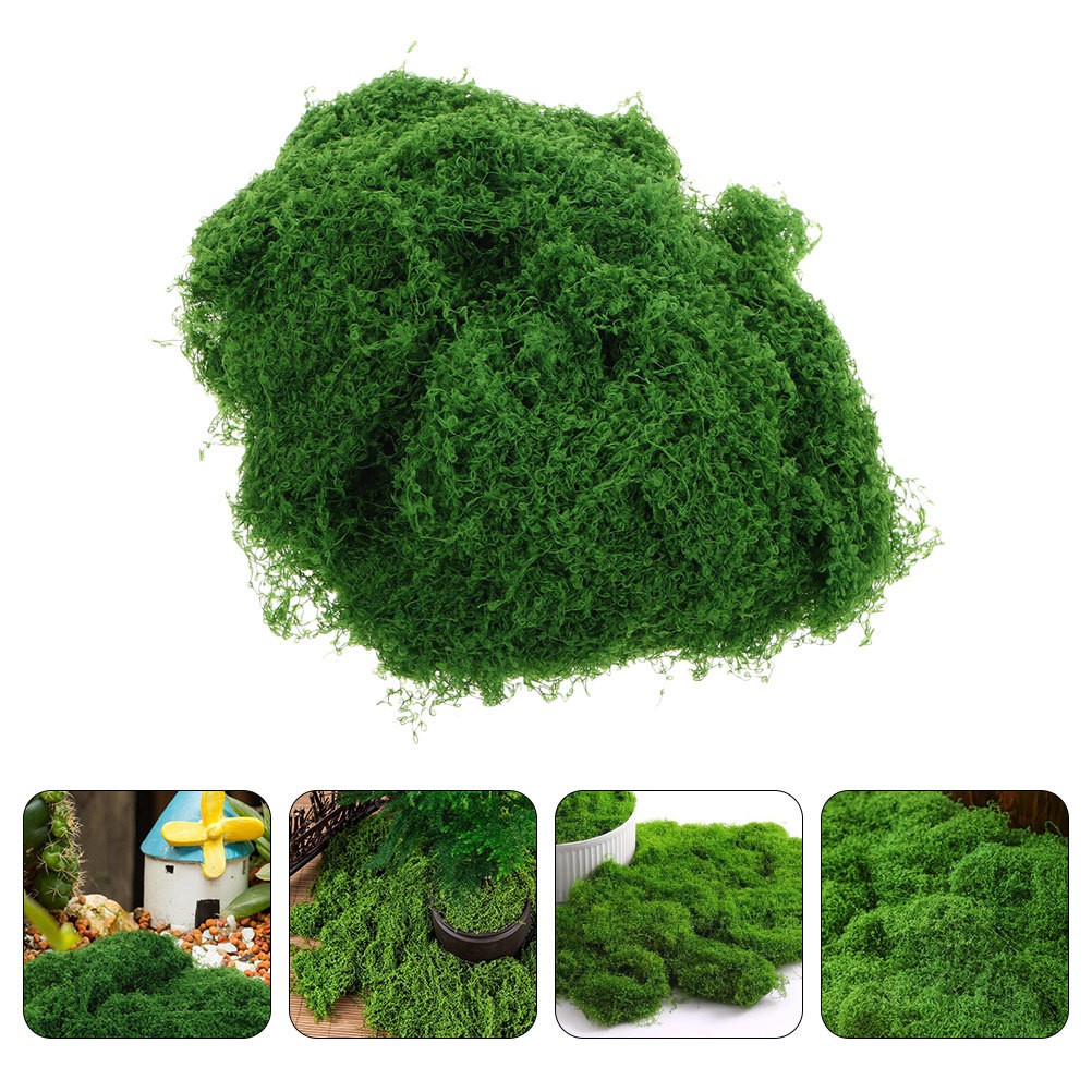 Artificial Faux Moss for Crafts Indoor Landscape Decorations Grass Turf Lawn