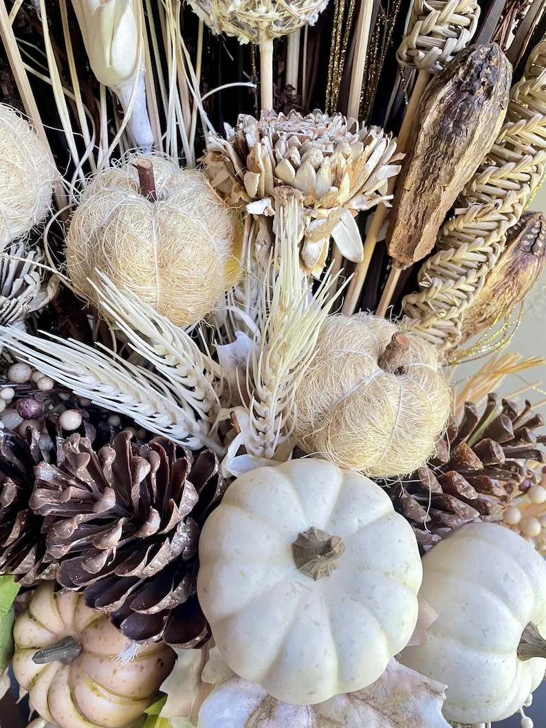 Large Sunflower Floral Arrangement: Fall Home Decor, Thanksgiving Centerpiece