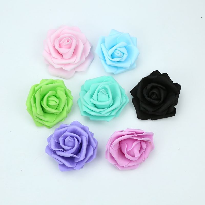 7CM Artificial Foam Roses Flower Home Wedding Decoration Garden Accessories DIY