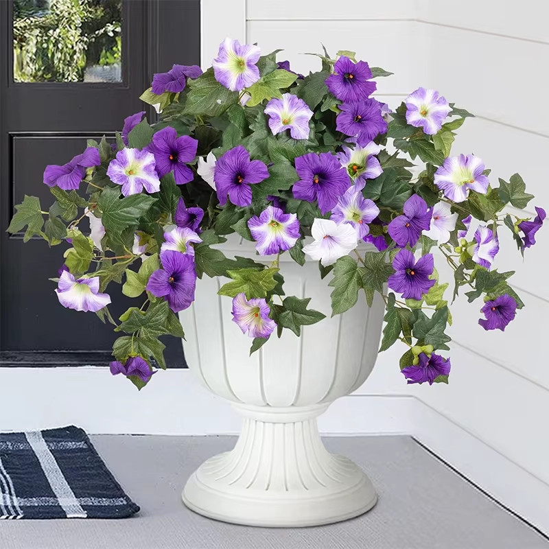 43cm Artificial Morning Glory Flowers Bouquet For Wedding Garden Decoration NEW