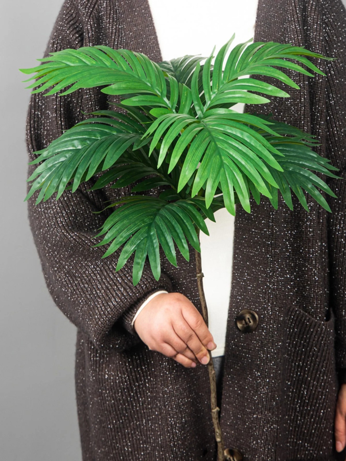 🌴 Large 70–135cm Artificial Palm Tree & Monstera Plant 🌿 Fake Tropical Greener