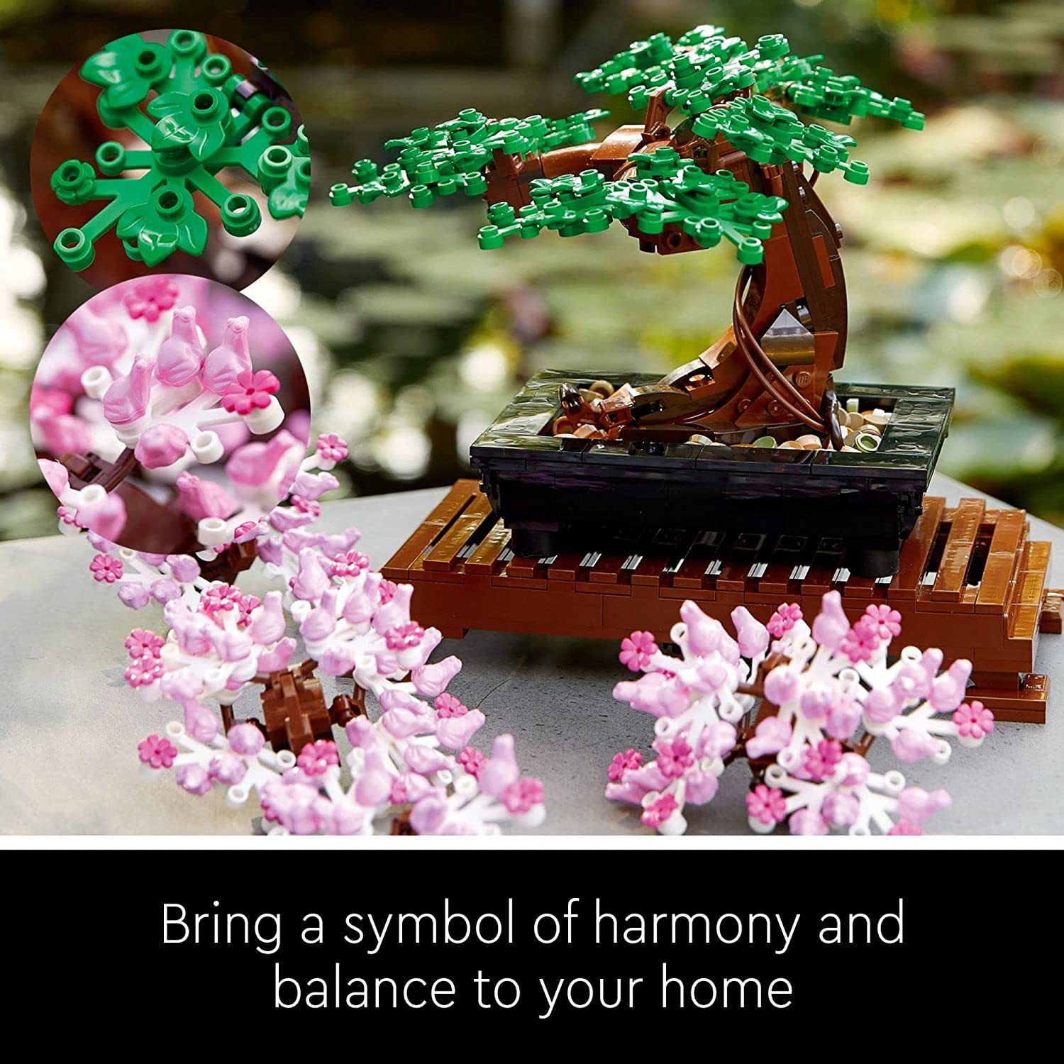 LEGO Botanicals Bonsai Tree Building Set – Artificial Bonsai Tree Plants for Hom