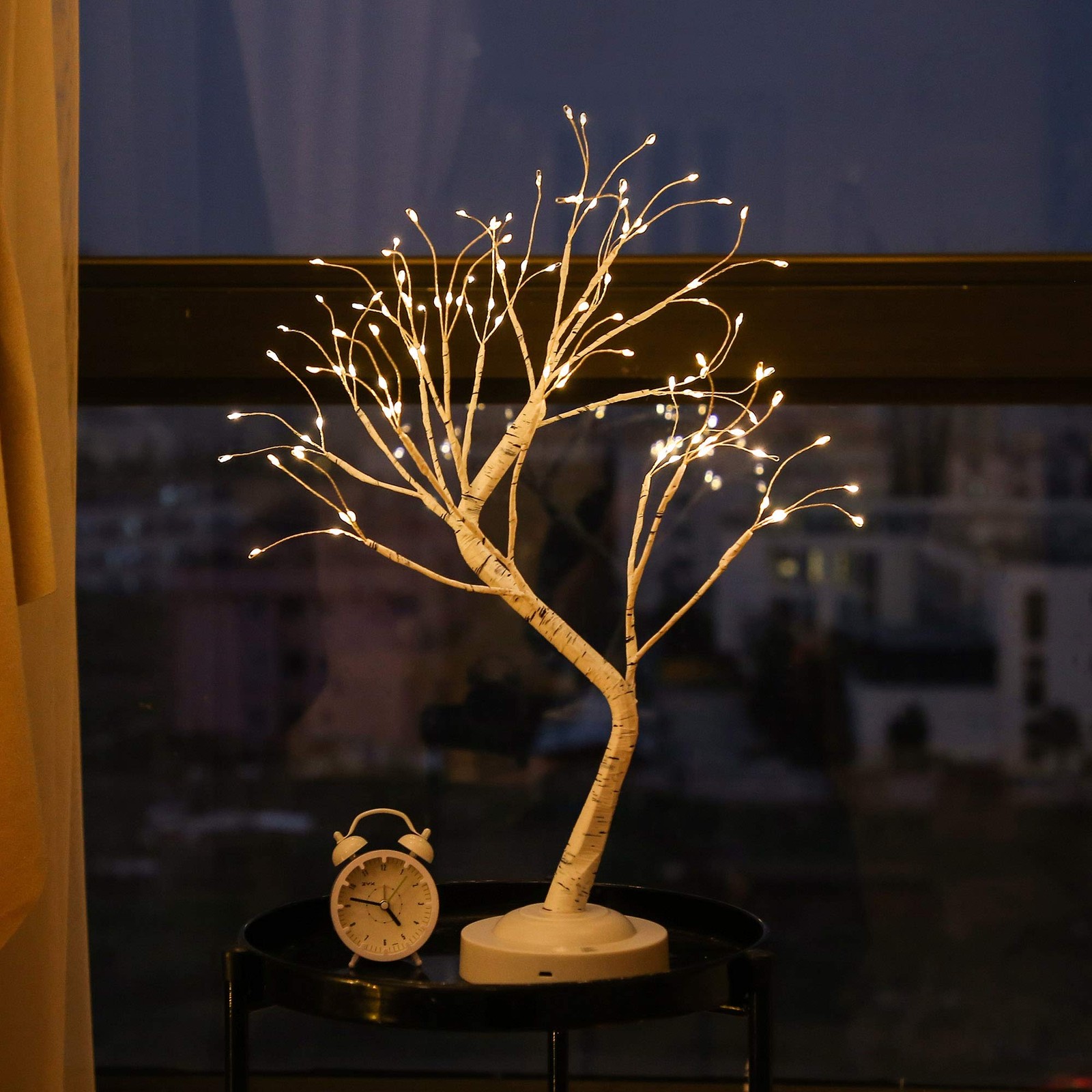 FUCHSUN $$$ 108 LED Birch Tree Light Tabletop Bonsai Fairy Tree Lamp, 8 Light…