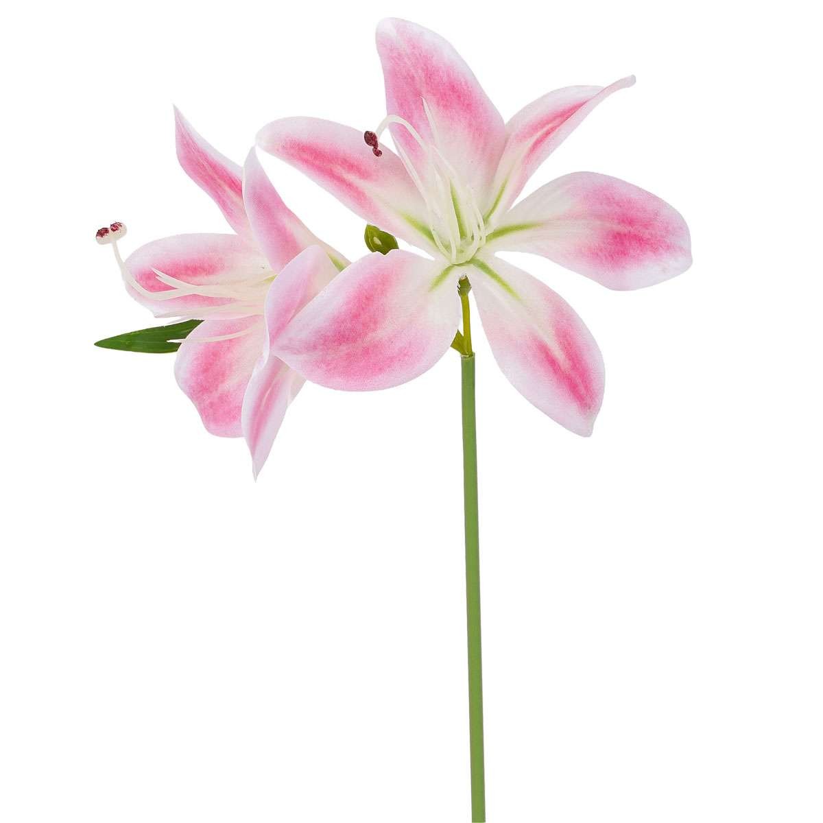 1/4/8X Artificial Lily Flowers Faux Plant Bouquet UV Resistant Garden Home Decor