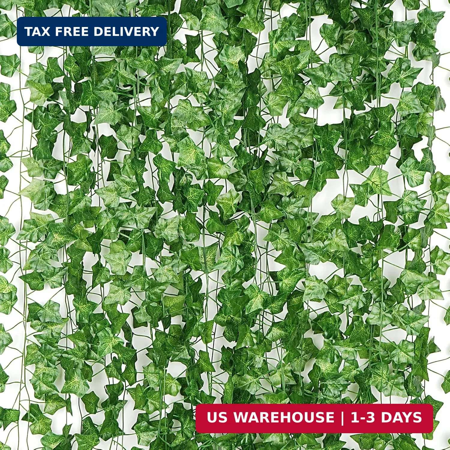 12 Pack 86 FT Artificial Ivy Garland, Fake Ivy Leaf Plants Vine Greenery Garland