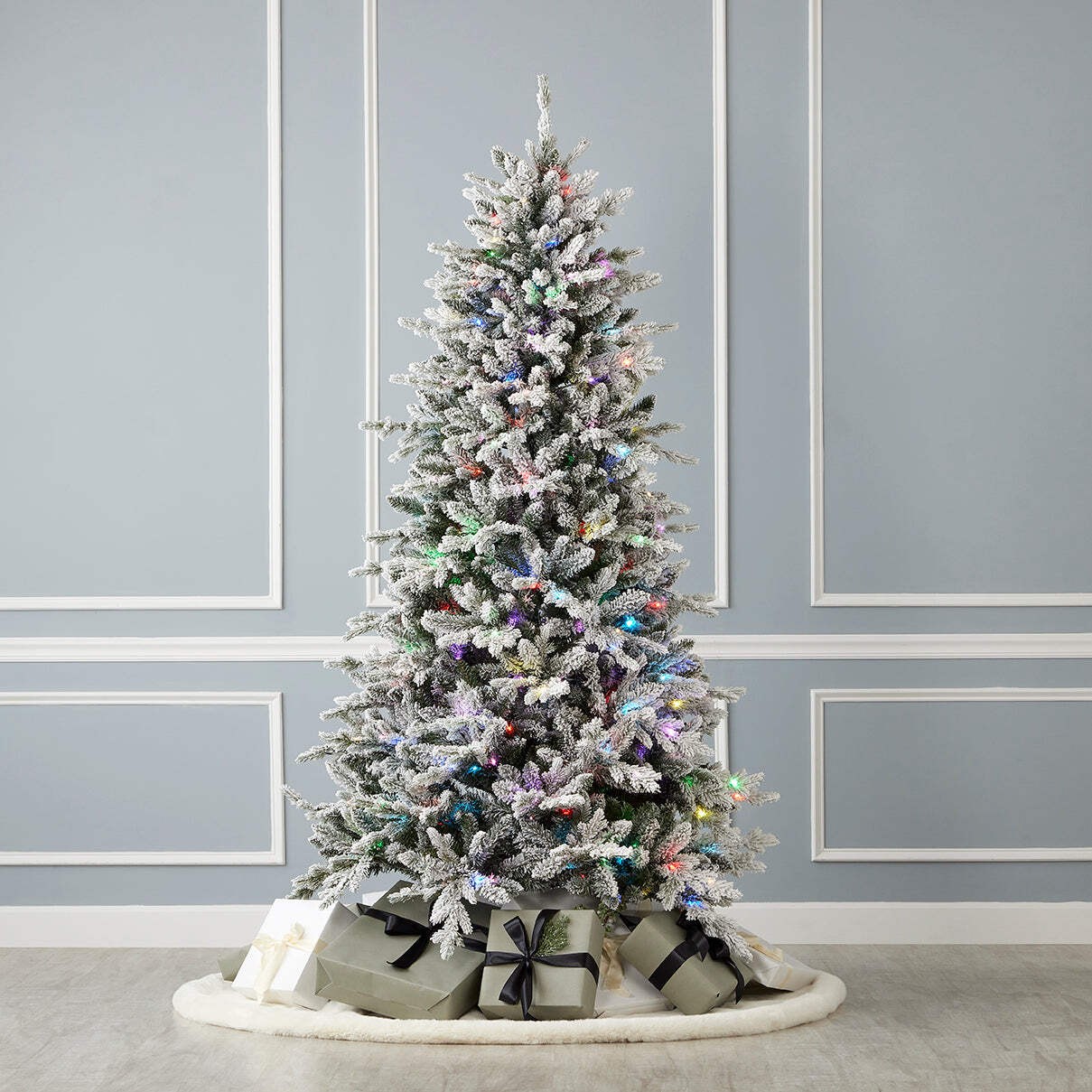 Bluffton Flocked Pine Tree
