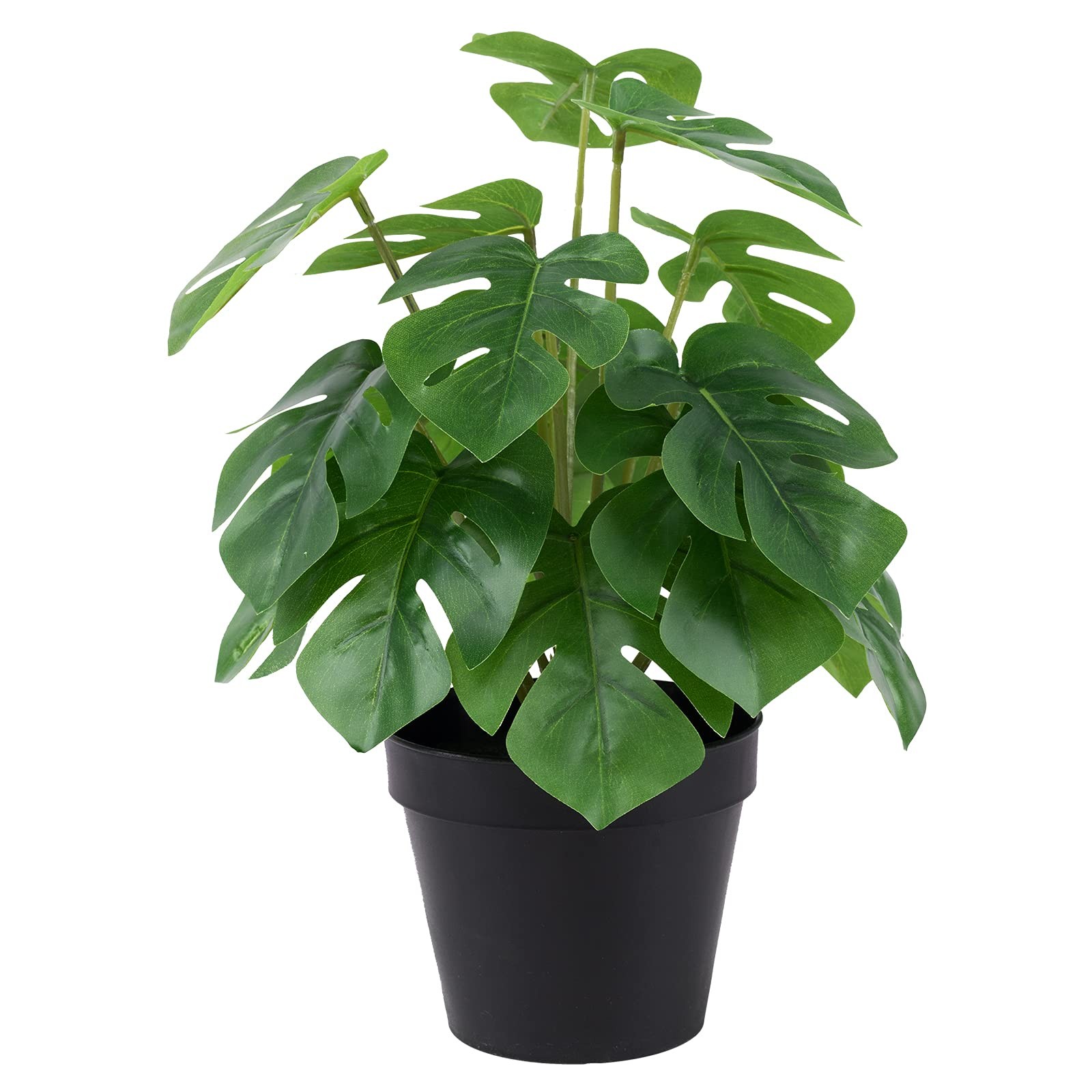 Artificial Monstera Realistic Fake Plants With Pots For Home And Office Decorati