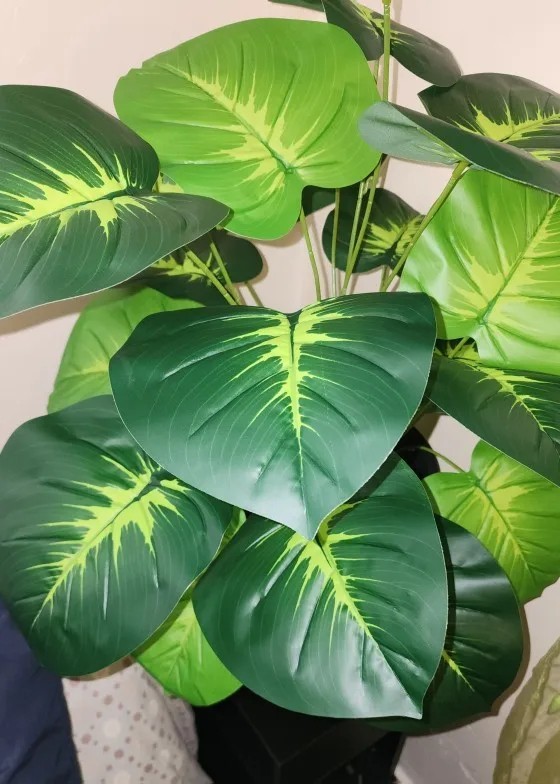 24 Leaves Artificial Areca Palm Tree Faux Potted Plant Home Indoor Outdoor Decor