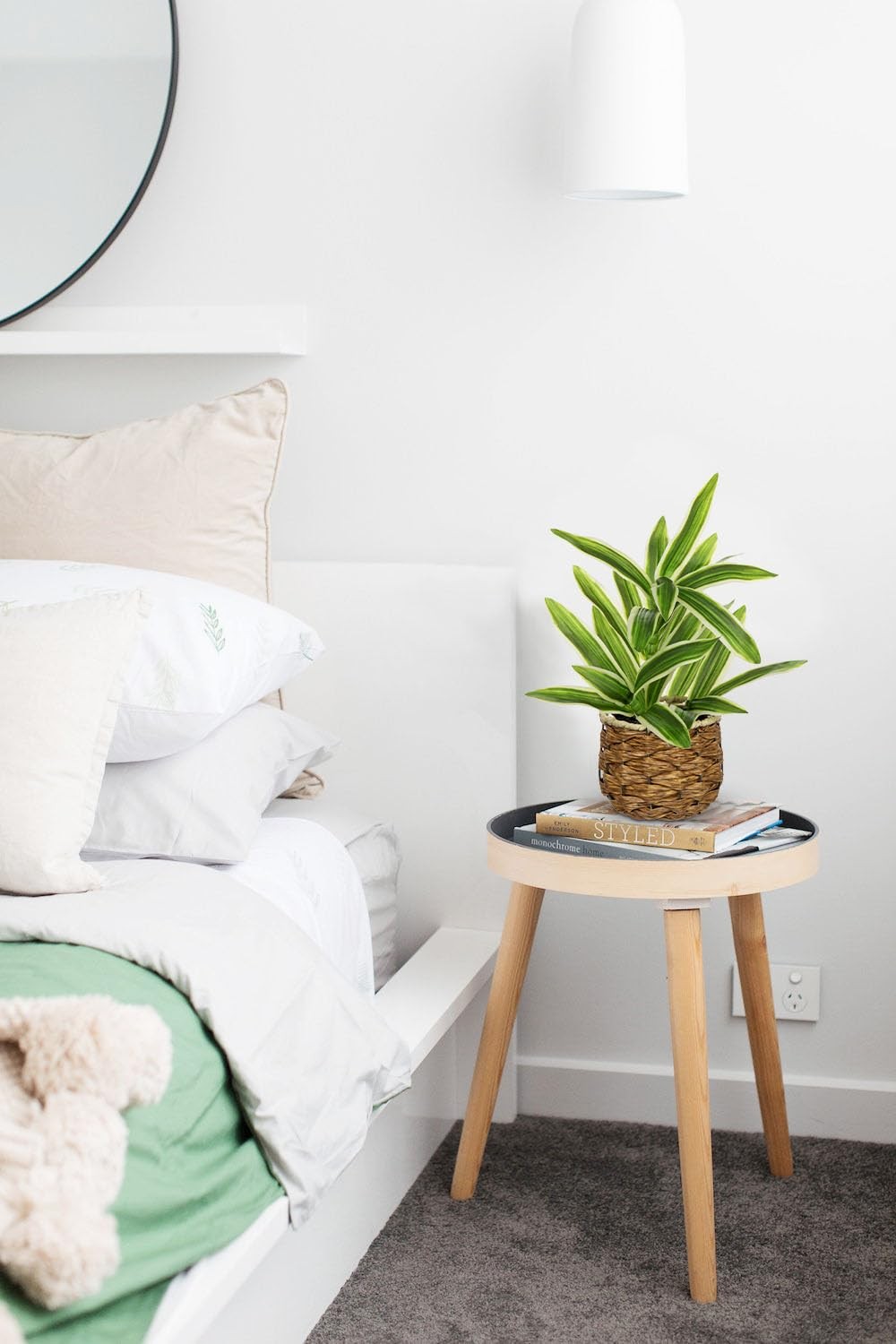 Fake Plants Dracaena Artificial Plant Realistic Faux Plants in Woven Pot Smal…