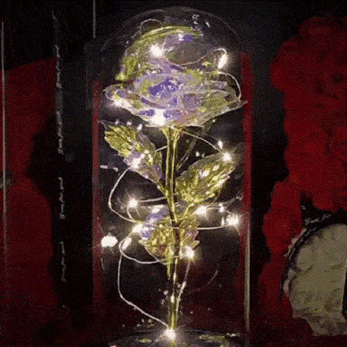 LED Eternal Galaxy Rose Enchanted Forever Flower Valentine’s Day Gift 2 colors