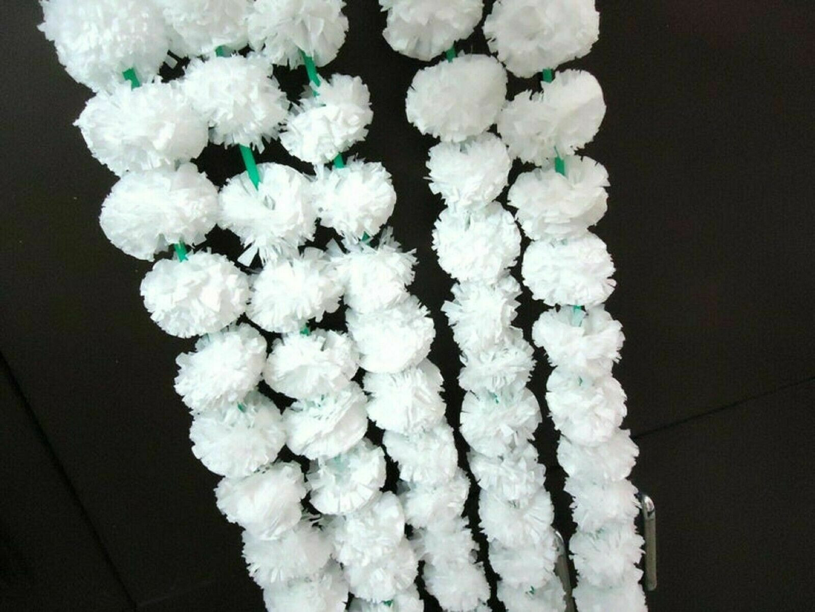 20 Pc Indian Handmade wedding mehndi party decorative floral marigold garland