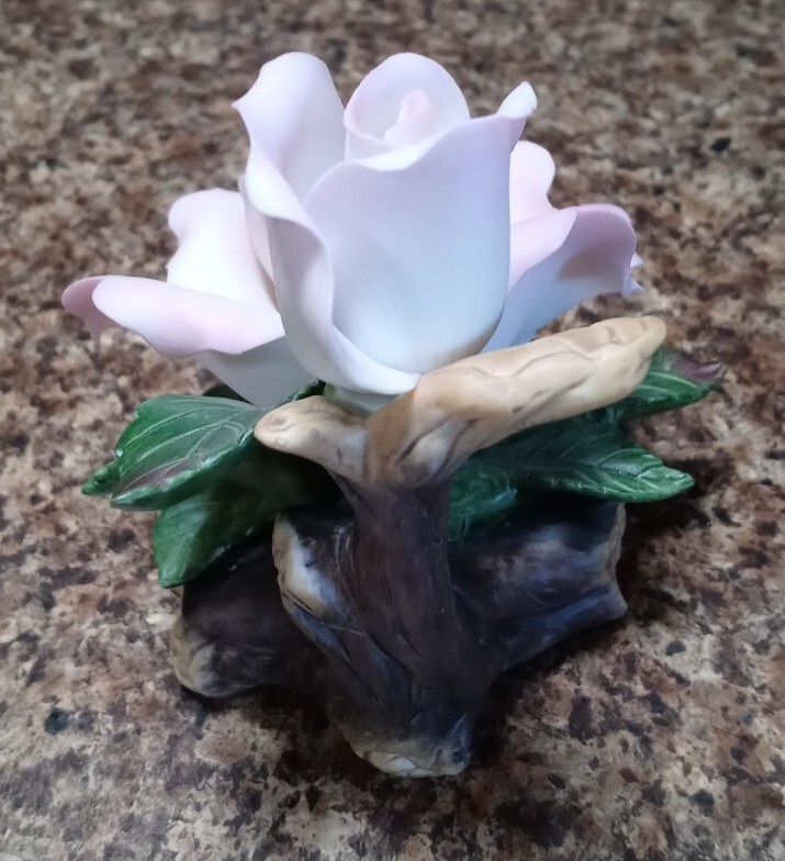 YH Fine Porcelain Pink Roses 1999 Limited Edition 4″x5″ Delicate Artistry