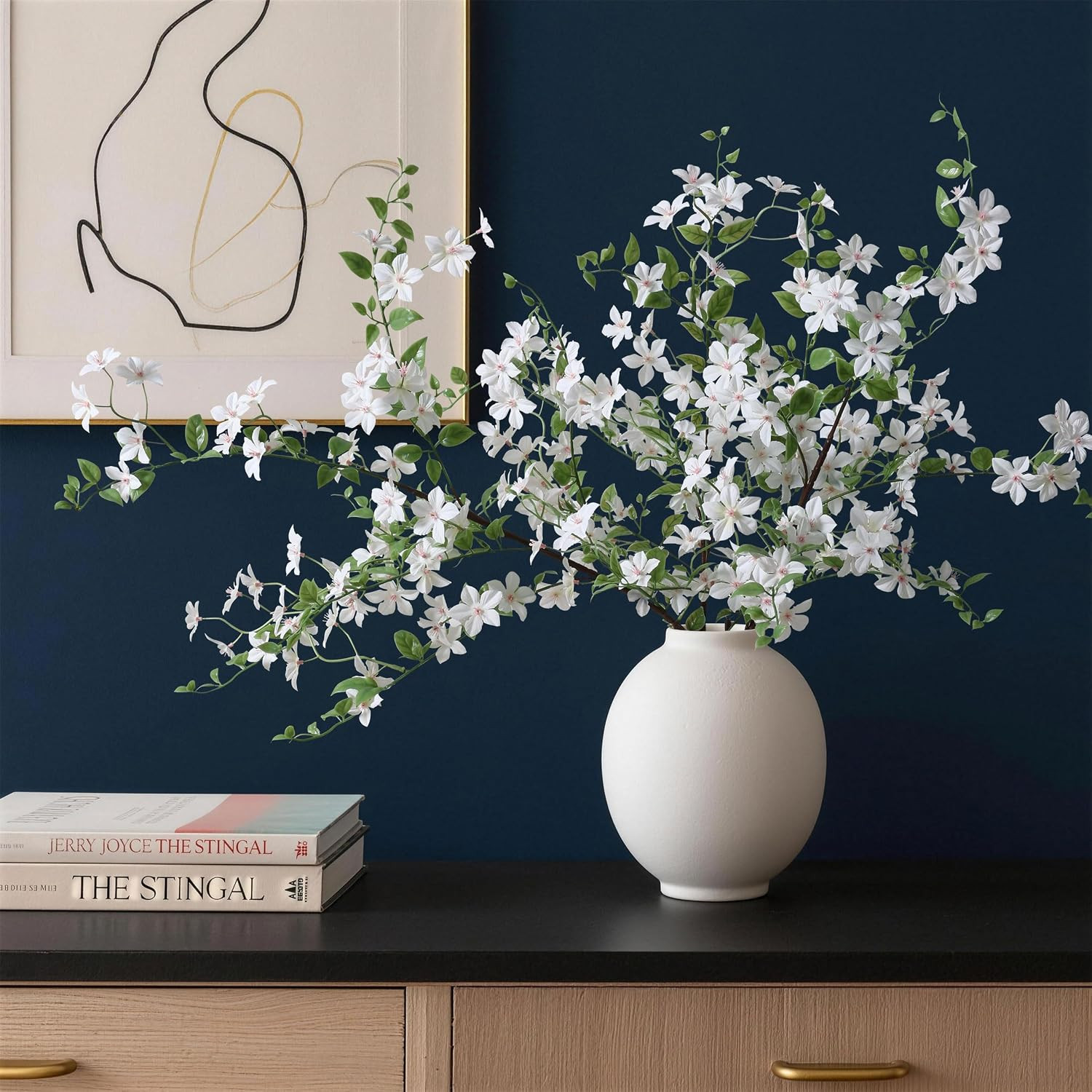 Realistic Faux Greenery Stems – 3 Pcs Artificial Flowers for Home Decor