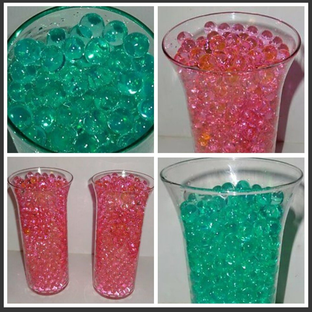 water growing gel beads reduce watering plants flowers – vase filler – 30 colors