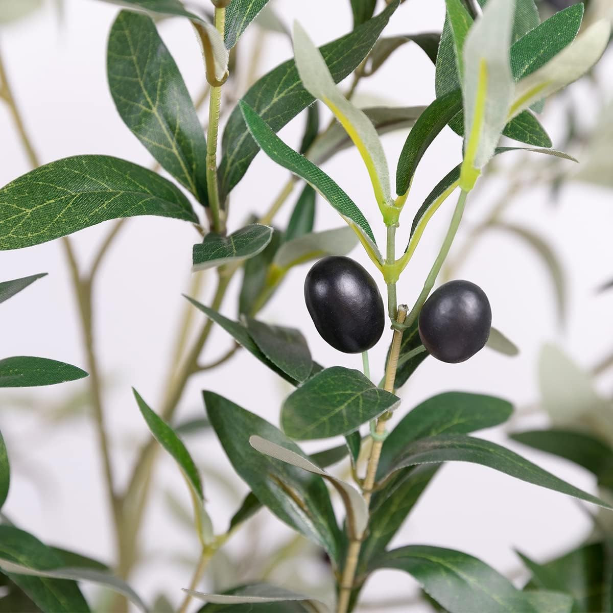 6FT Artificial Olive Tree for Living Room, Bendable Faux Silk Plant Decor