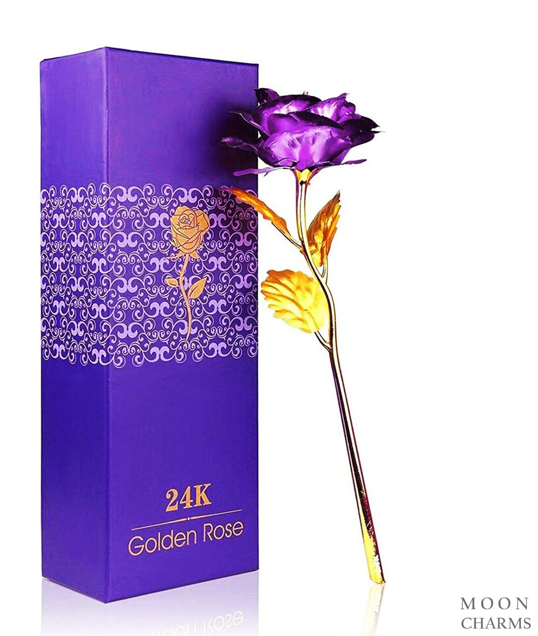 Luxury Gold Rose Flower 24K For Valentines Day Gifts Girlfriend Gift LOVE Her ❤️