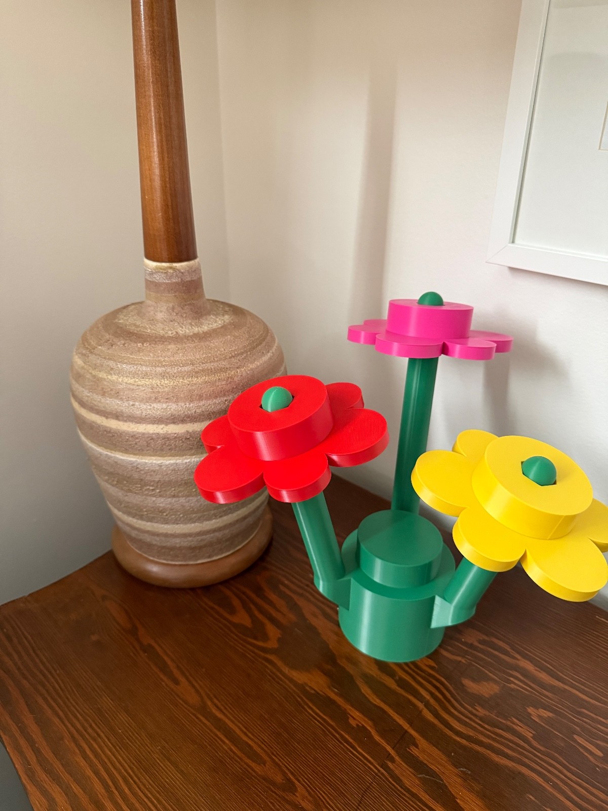 XL LEGO Flowers 3D Printed Decor Set – 10.25″ Tall Custom Colors