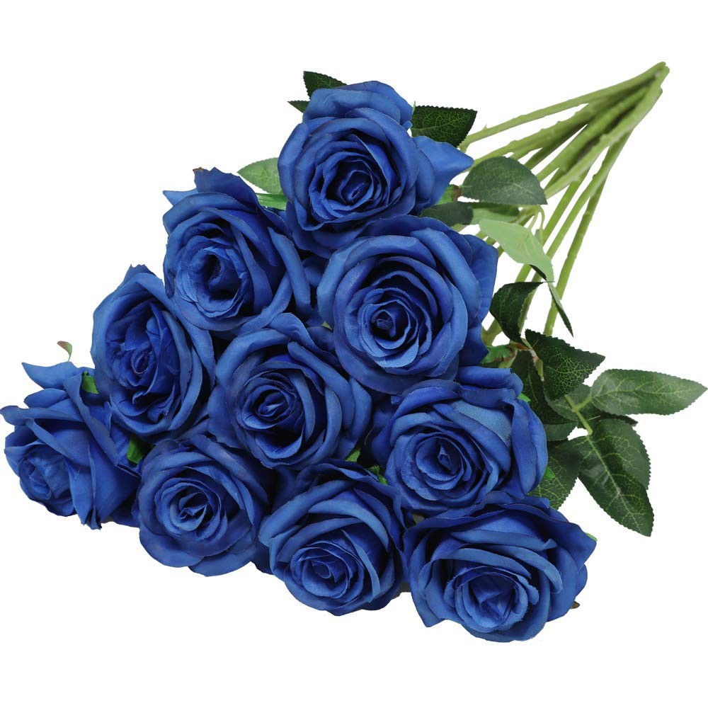 Artificial Silk Rose Flower Bouquet Lifelike Fake Rose for Wedding Home Party…