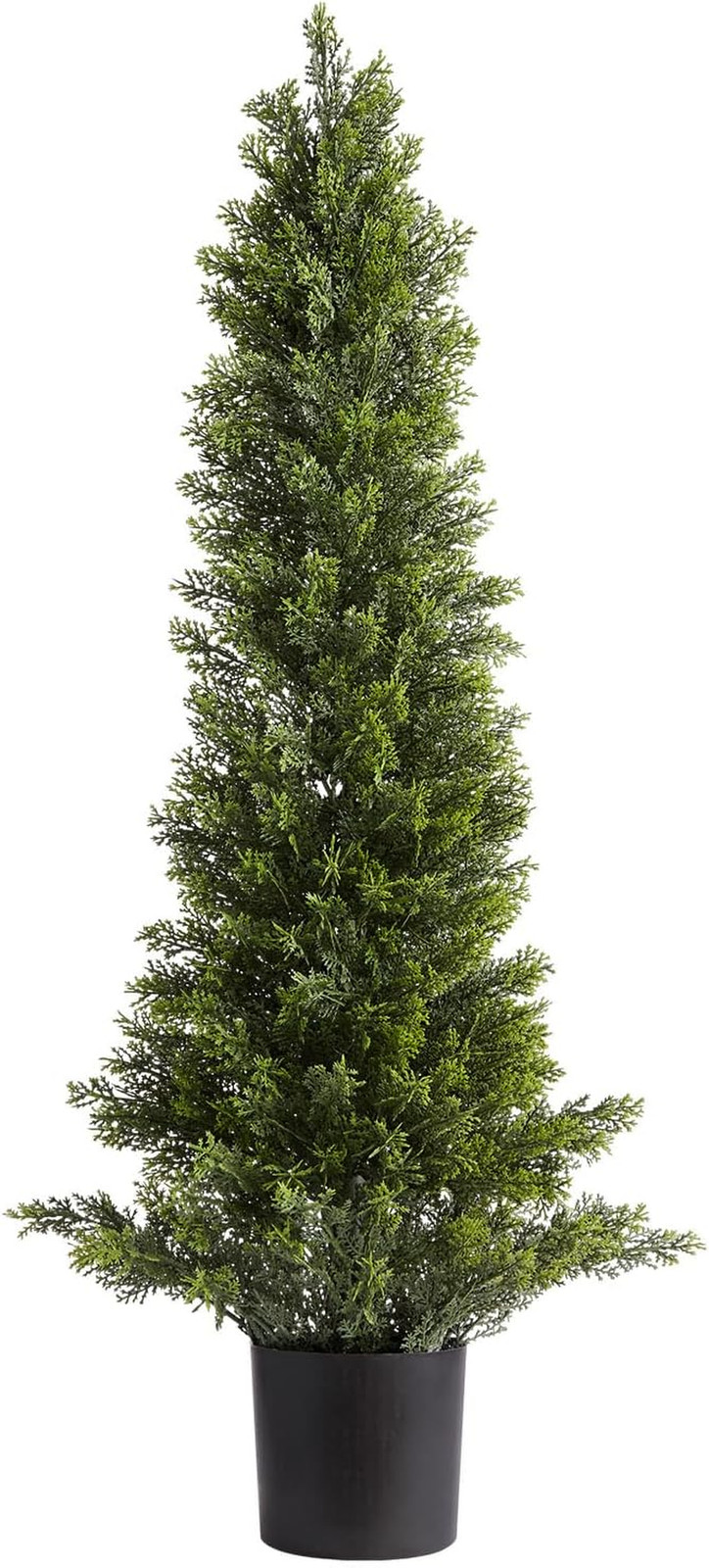 Artificial Cedar Topiary Trees, 36 Inch 2 Set Faux Pine Shrubs Plants, Fake Silk