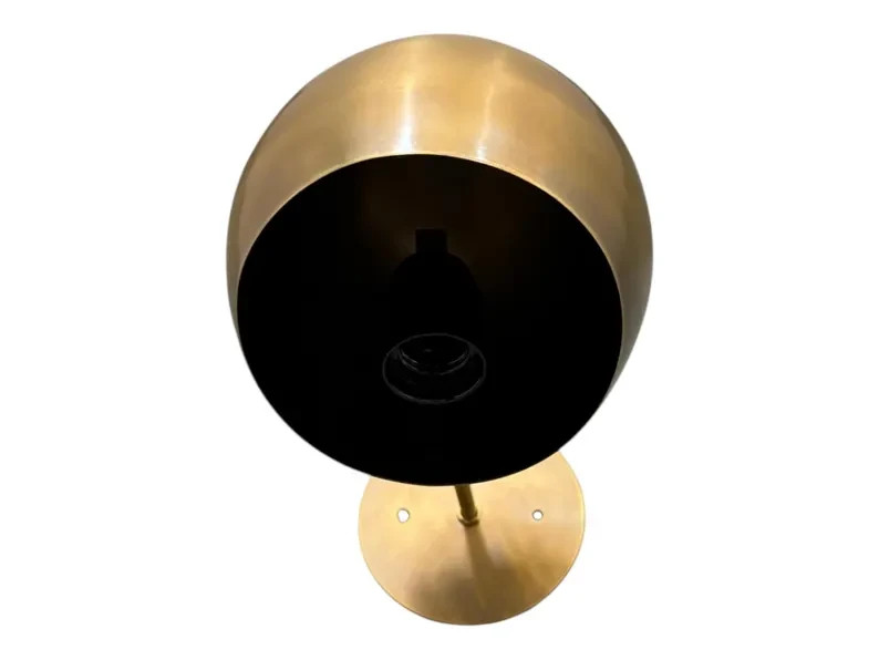 Mid-Century Italian Brass Wall Sconces: Handmade Bedroom Lighting
