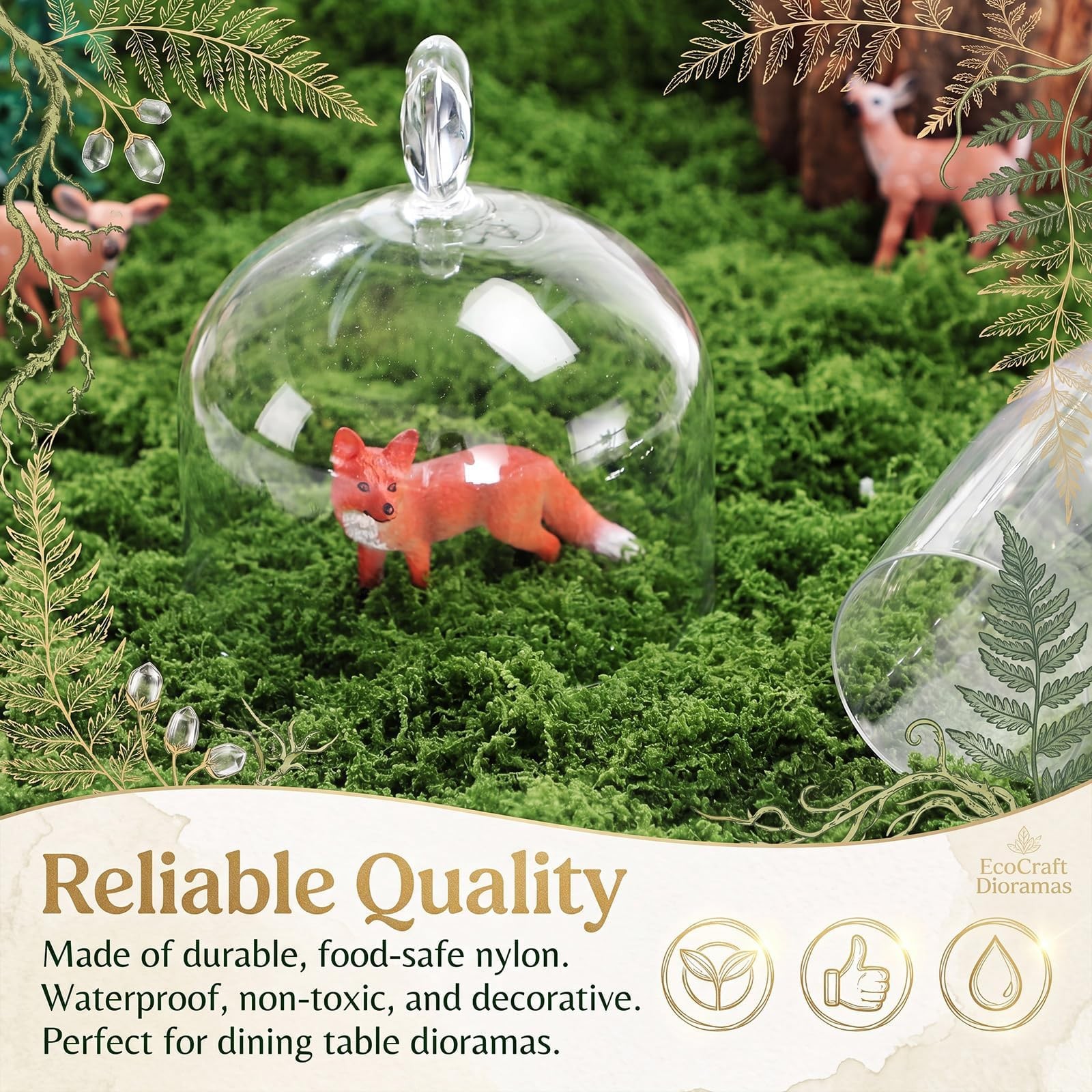 Zeyune 6 Pcs Artificial Moss Mat Roll for Wonderland Party Decoration Waterpr…