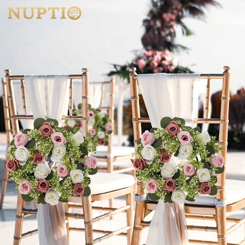 Flower Wedding Centerpieces for Tables: 10 Pcs 14 inch Di Large Dusty Rose &