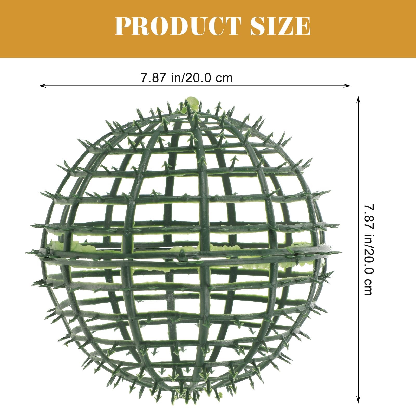 Artificial Plant Topiary Ball Support Rack 6-Pack Plastic Faux Greenery Flowe…