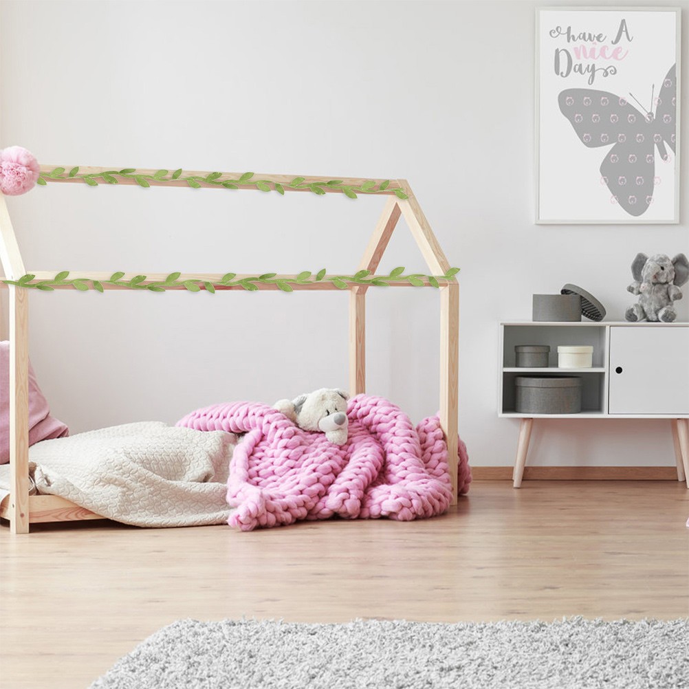 1Pc Simulation Rattan Adornment Artificial Green Vine for Home and Party Use