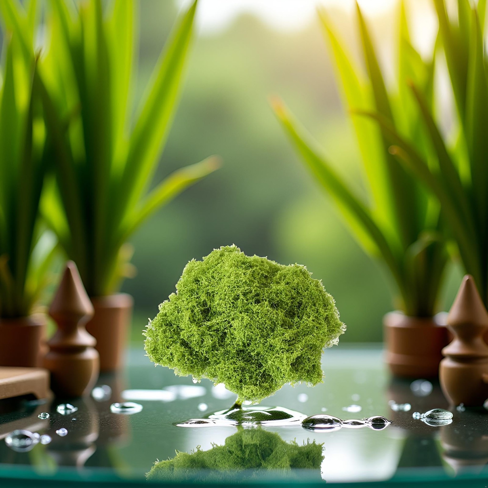 Green Fake Moss,Plastic Artificial Moss,Realistic Looking Faux,Preserved for …