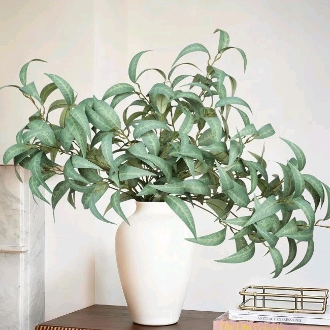 Artificial Greenery Stems for Vase, 5 Pcs Tall Fake Plants Branches Faux Gree…