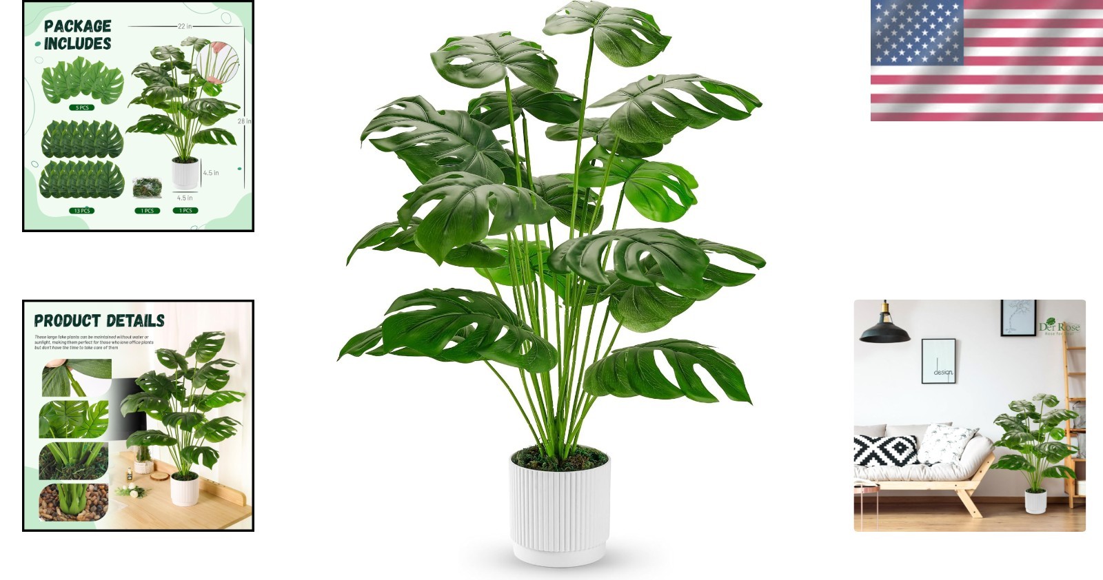 Large Monstera Plant – Indoor/Outdoor Decor