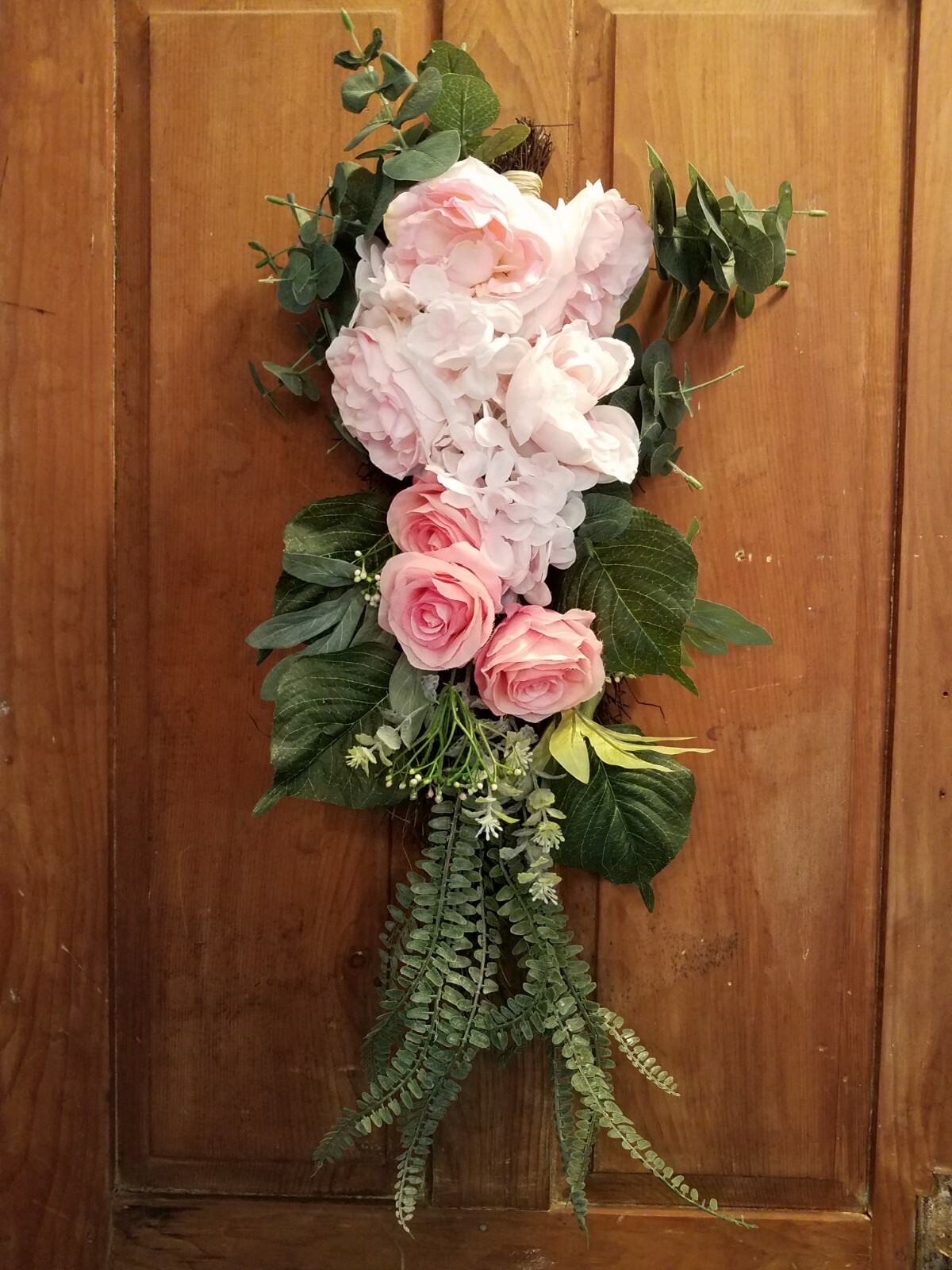 NWT Artificial Silk Flower Floral Door, Wedding Pews Joann Bright Ideas $49.99
