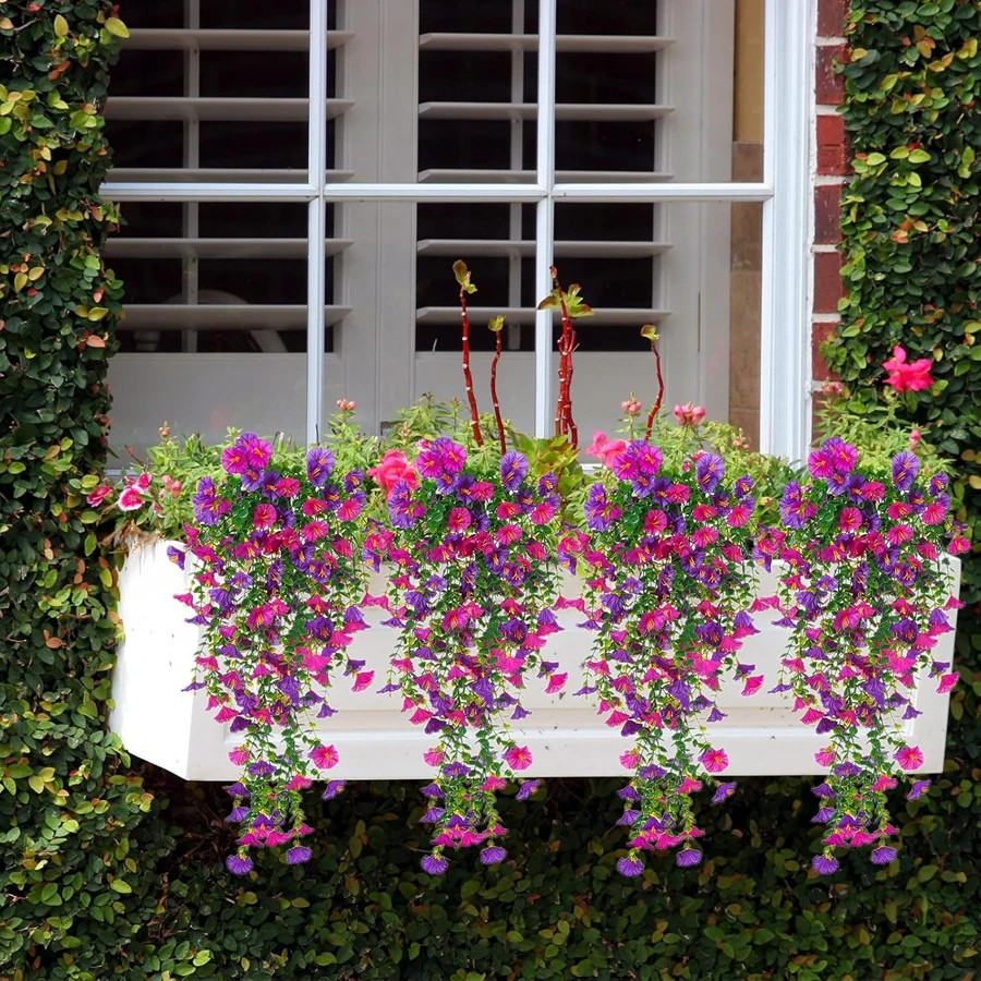Artificial Morning Glory Flower Vine Wedding Garden Wall Home Decor DIY