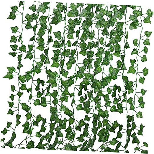 86 FT Artificial Ivy Fakeery Leaf Garland Plants Vine Foliage Flowers Green