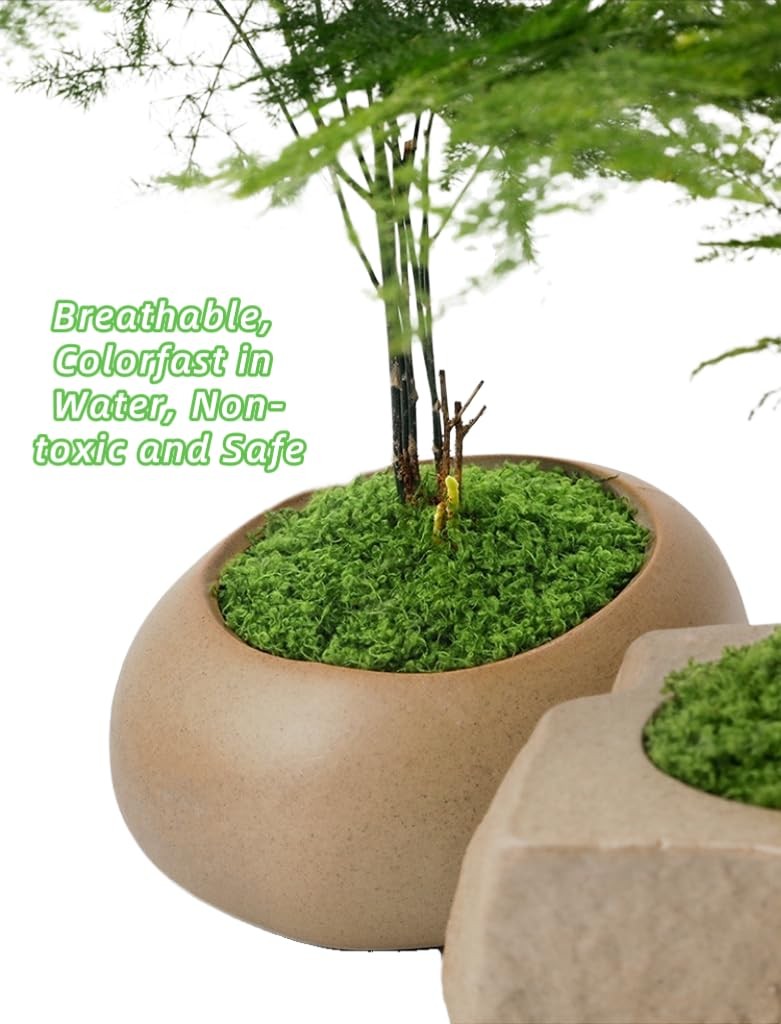 Fresh Green Artificial Moss 16 OZ Faux Decorative Plant Crafts Garden Decor