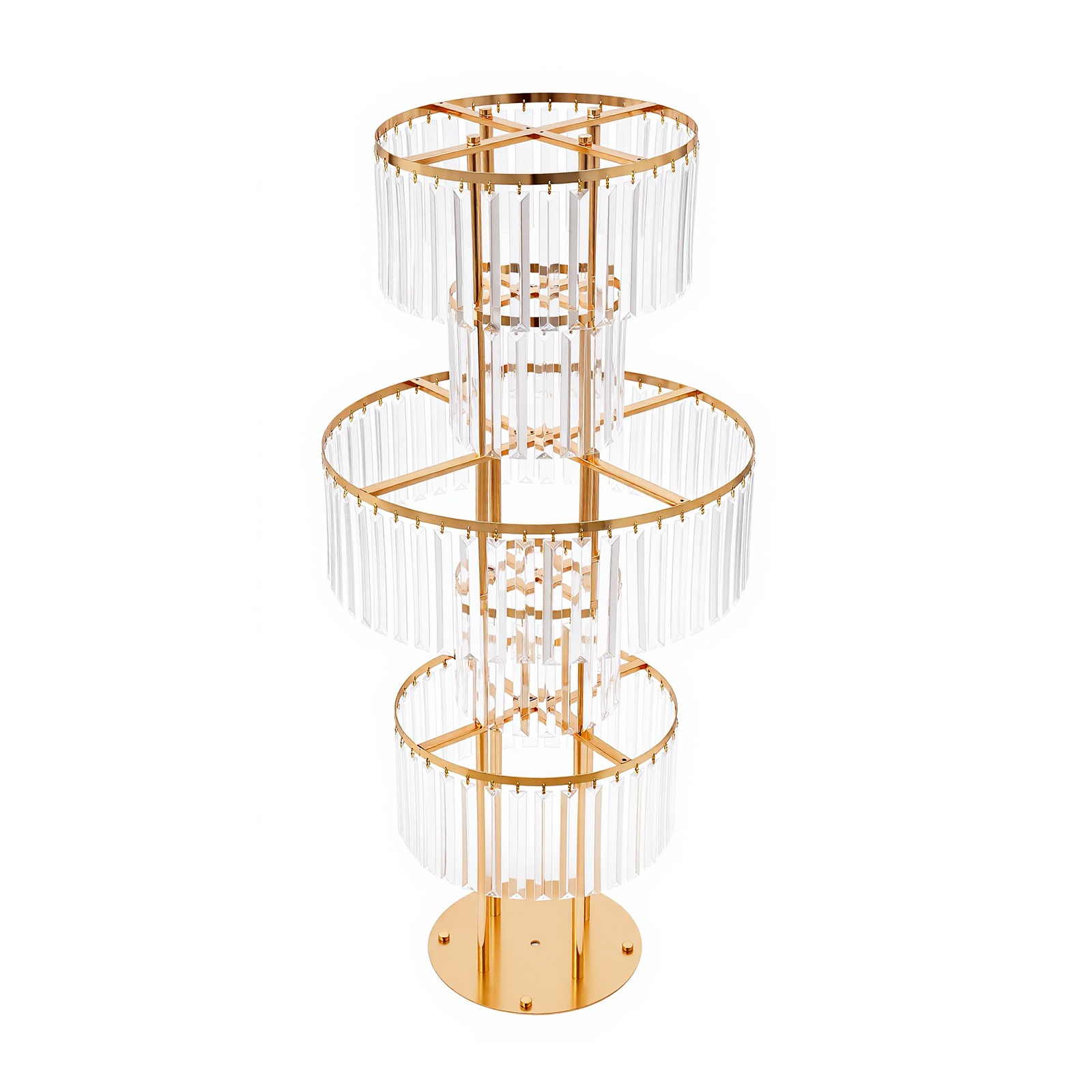 5 Tier 43.3 in Height Flower Stands 2PCS Flower Stands Crystal Flower Stands