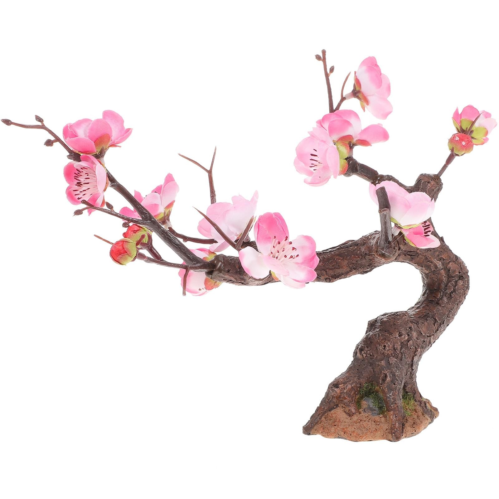 Mini Plum Tree Decoration 10.62 Inch Artificial Small Tree Ornament for Home …