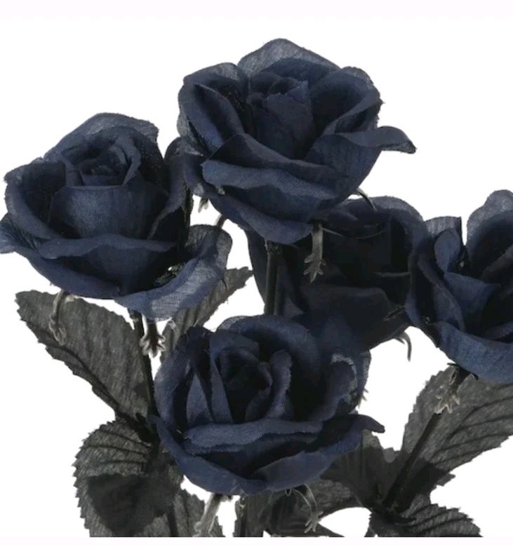 NIP Bundle Of 12 Red, Blue & Purple Faux Rose Bouquets!