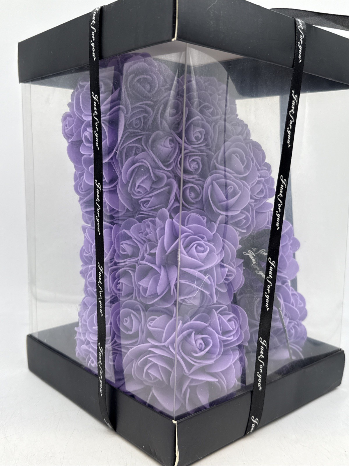 Purple Flower Eternal Rose Teddy Bear Christmas Mother’s Day Birthday Love