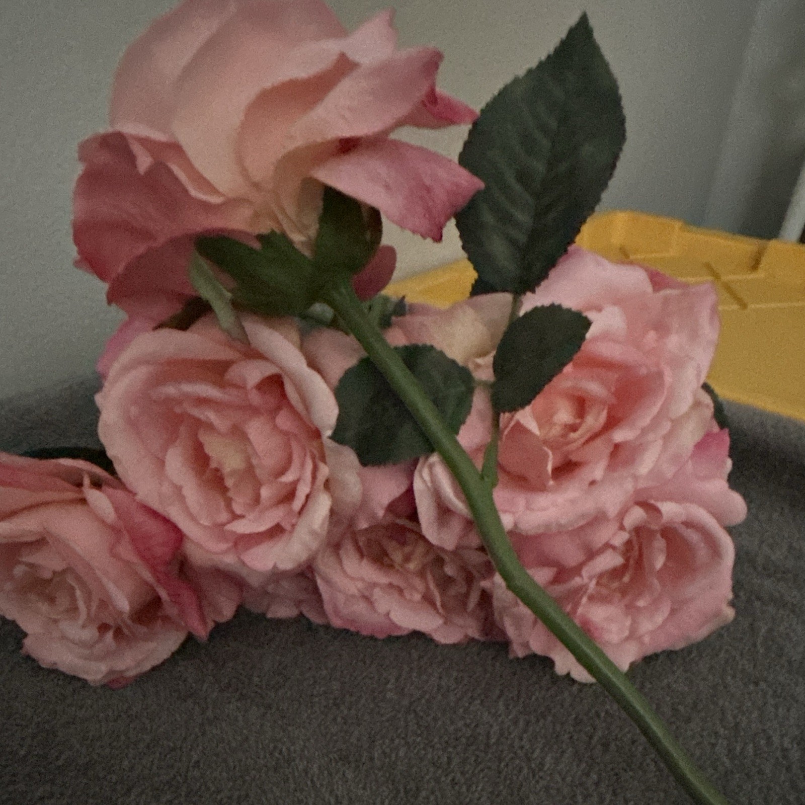 Faux Pink Rose Stems/boquet Artificial Flowers For Wedding/events/crafts/decor