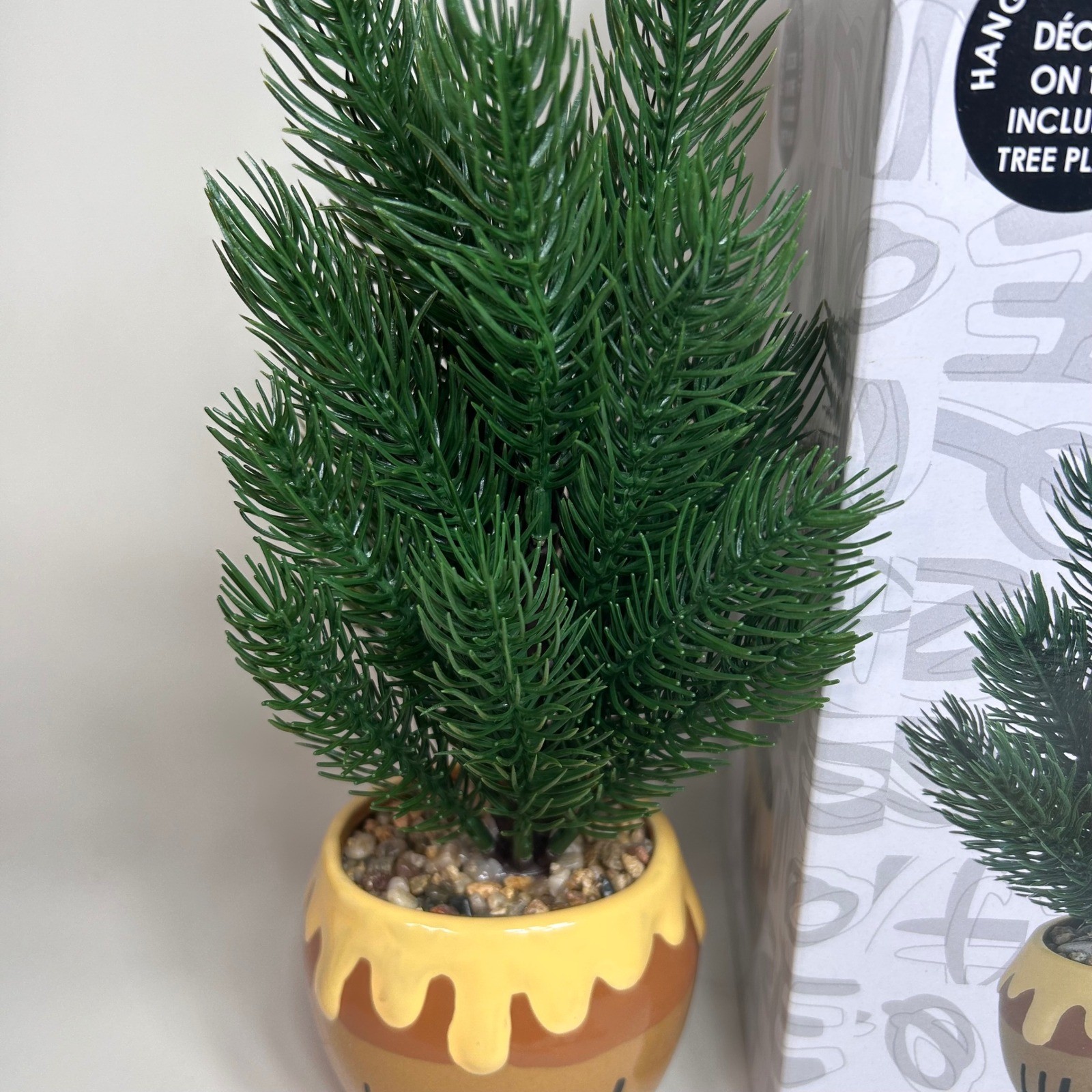 Disney Winnie the Pooh Hunny Pot Ceramic Planter Faux Pine Desk Tree New in Box