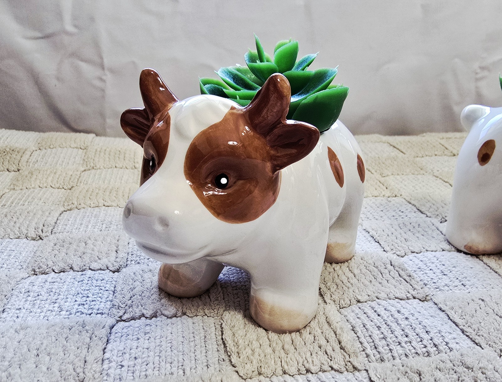 Old East Main Co. High Quality Animal Shape Planters With Lifelike Succulent