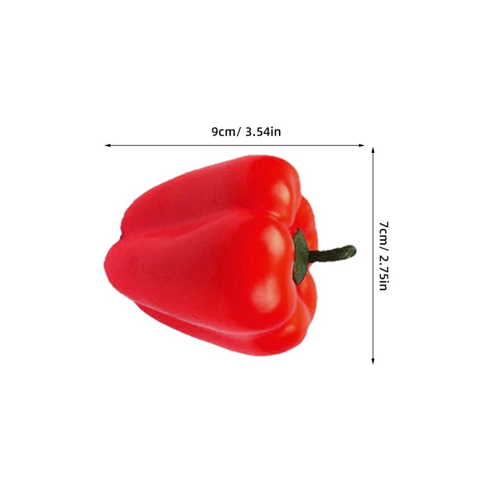 6Pcs Reusable Simulation Foam Chili Pepper Props Assorted Color for Party Decor